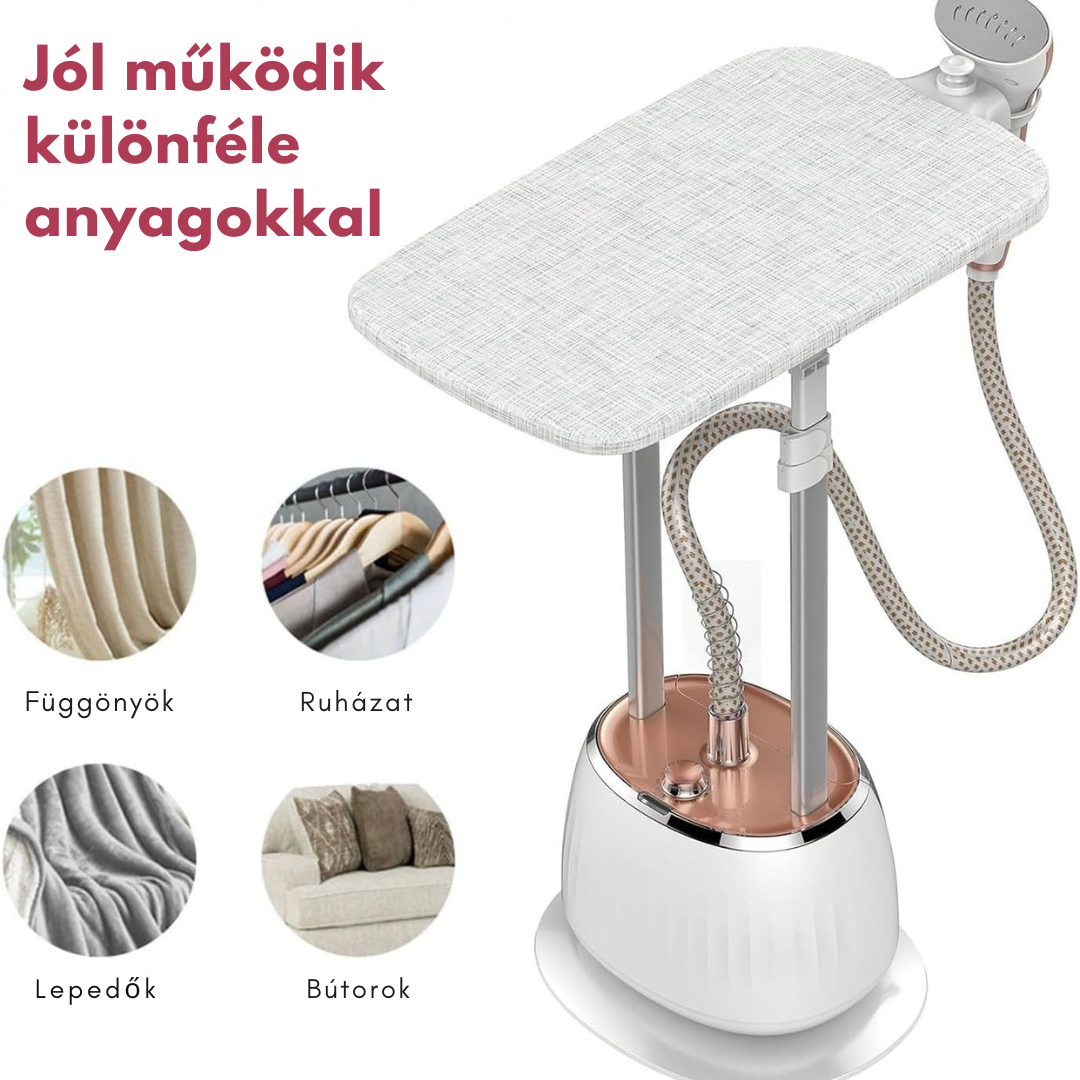 Puhara™ | 2 az 1-ben Ruhagőzölő – 10 Gőzszint, 1,6 literes Tartály