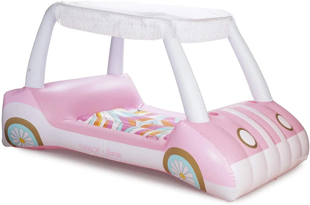 Nalina™ | Barbie Luxus Felfújható Golfkocsi Úszógumi, Stílusos Medencés Pihenéshez